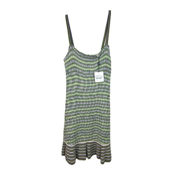 SANDRO, NWT Womens ‘Christie’ Stripe Knit Mini Dress, Vert Green Size FR 40 US 8 - Picture 5 of 14
